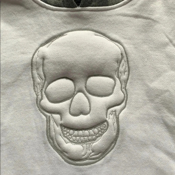 Fleece Skull Hoodie Sweatshirt Short Sleeve Kids 4T New - Picture 2 of 7